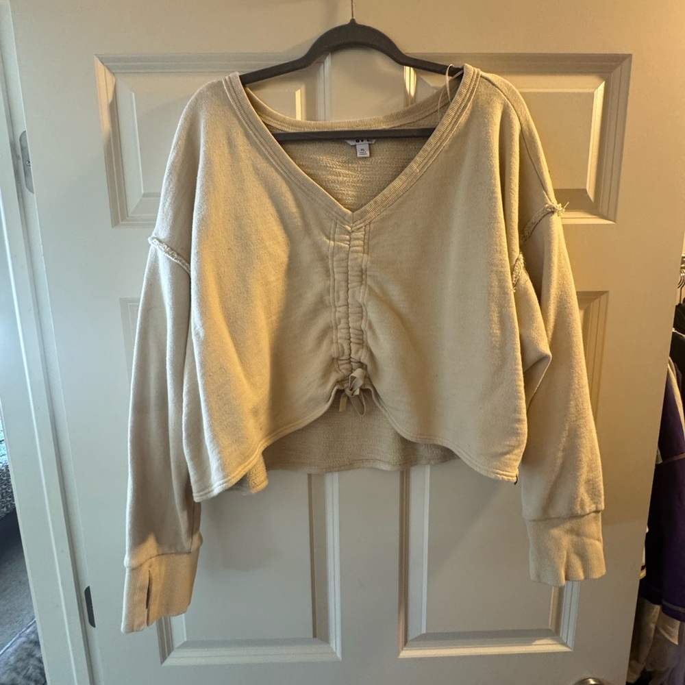 JoyLab Cream Knit Sweater